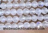 CTG1402 15.5 inches 2mm faceted round white moonstone beads wholesale