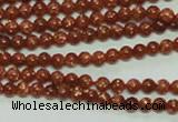 CTG142 15.5 inches 3mm round tiny goldstone beads wholesale