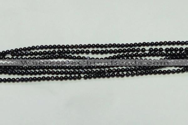 CTG143 15.5 inches 3mm round tiny blue goldstone beads wholesale