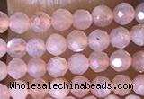 CTG1453 15.5 inches 2mm faceted round moonstone beads wholesale