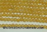 CTG148 15.5 inches 3mm round tiny yellow jade beads wholesale