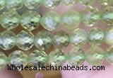 CTG1487 15.5 inches 3mm faceted round peridot gemstone beads