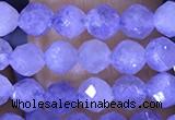 CTG1537 15.5 inches 4mm faceted round blue kyanite beads wholesale