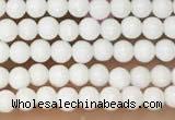 CTG2075 15 inches 2mm,3mm white porcelain beads wholesale