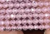 CTG2101 15 inches 2mm faceted round tiny quartz glass beads