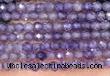 CTG2104 15 inches 2mm faceted round tiny quartz glass beads