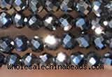 CTG2147 15 inches 2mm,3mm & 4mm faceted round terahertz gemstone beads