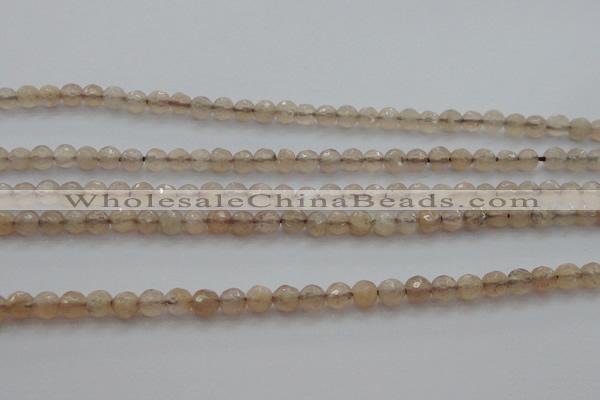 CTG218 15.5 inches 3mm faceted round tiny moonstone beads