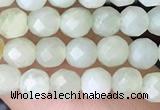 CTG2516 15.5 inches 4mm faceted round jade beads wholesale