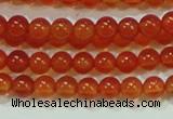 CTG37 15.5 inches 2mm round grade A tiny red agate beads wholesale