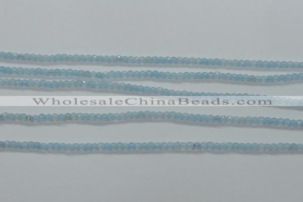 CTG408 15.5 inches 2mm faceted round tiny dyed candy jade beads