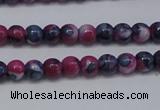 CTG453 15.5 inches 3mm round tiny dyed rain flower stone beads