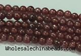 CTG53 15.5 inches 2mm round grade AA tiny garnet beads wholesale