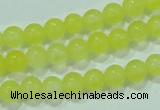 CTG58 15.5 inches 2mm round tiny dyed white jade beads wholesale