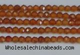 CTG615 15.5 inches 2mm faceted round orange garnet beads