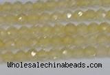 CTG624 15.5 inches 3mm faceted round citrine gemstone beads