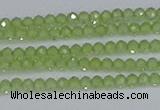 CTG629 15.5 inches 2mm faceted round peridot gemstone beads