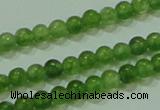 CTG63 15.5 inches 2mm round tiny dyed white jade beads wholesale