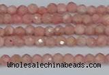 CTG654 15.5 inches 3mm faceted round Argentina rhodochrosite beads