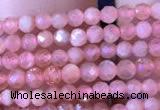 CTG715 15.5 inches 2mm faceted round tiny rhodochrosite beads