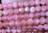 CTG716 15.5 inches 3mm faceted round tiny rhodochrosite beads