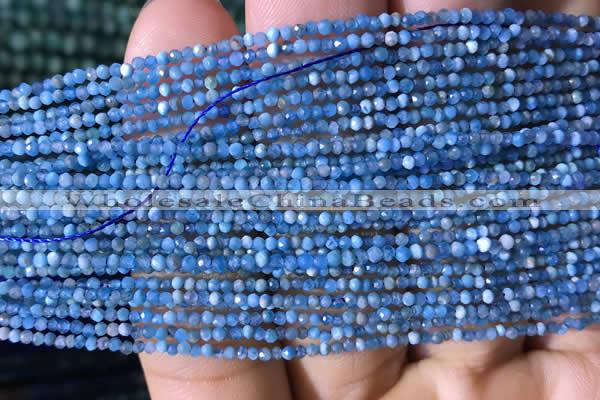 CTG758 15.5 inches 1.5mm faceted round tiny apatite gemstone beads