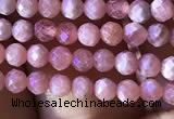 CTG811 15.5 inches 3mm faceted round tiny rhodochrosite beads