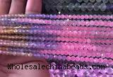 CTG838 15.5 inches 3mm faceted round tiny morganite beads