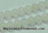 CTG84 15.5 inches 3mm round tiny white jade beads wholesale