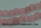 CTG86 15.5 inches 3mm faceted round tiny dyed white jade beads wholesale