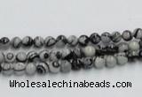 CTJ01 16 inches 4mm round black water jasper beads wholesale