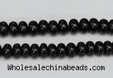 CTO120 15.5 inches 8*12mm rondelle black tourmaline beads