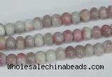 CTO201 15.5 inches 5*10mm rondelle pink tourmaline gemstone beads