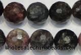 CTO33 15.5 inches 12mm faceted round natural tourmaline beads