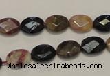 CTO35 15.5 inches 9*12mm faceted oval natural tourmaline beads