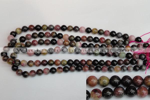 CTO358 15.5 inches 9mm round natural tourmaline gemstone beads