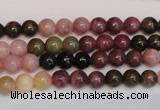 CTO372 15.5 inches 6mm round natural tourmaline gemstone beads