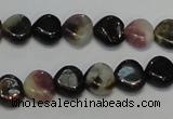 CTO40 15.5 inches 10*10mm heart natural tourmaline beads wholesale