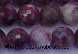 CTO616 15.5 inches 11mm faceted round tourmaline gemstone beads