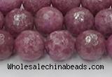 CTO660 15.5 inches 12mm faceted round Chinese tourmaline beads