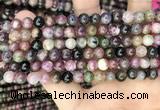 CTO671 15.5 inches 7mm round natural tourmaline beads wholesale