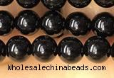 CTO700 15.5 inches 4mm round black tourmaline beads wholesale