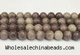 CTO723 15.5 inches 12mm round Chinese tourmaline beads