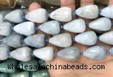 CTR355 15.5 inches 15*22mm faceted teardrop aquamarine beads