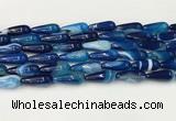 CTR405 15.5 inches 8*20mm teardrop agate beads wholesale