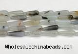 CTR411 15.5 inches 10*30mm teardrop agate beads wholesale