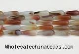 CTR412 15.5 inches 10*30mm teardrop agate beads wholesale