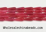 CTR419 15.5 inches 10*30mm teardrop agate beads wholesale