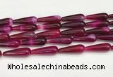 CTR420 15.5 inches 10*30mm teardrop agate beads wholesale