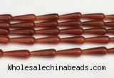 CTR422 15.5 inches 10*30mm teardrop agate beads wholesale